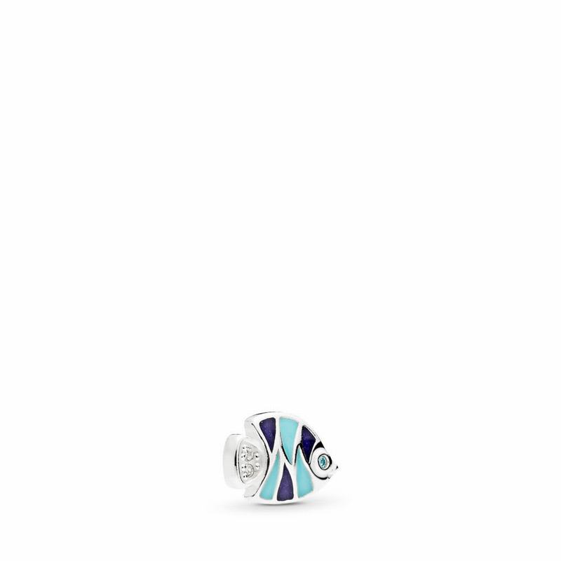 Pandora Tropical Fish Petite Locket Charm NZ, Sterling Silver (461580-BUP)